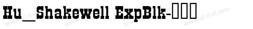 Hu_Shakewell ExpBlk字体转换